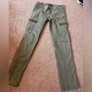green cargo skinny jeans!